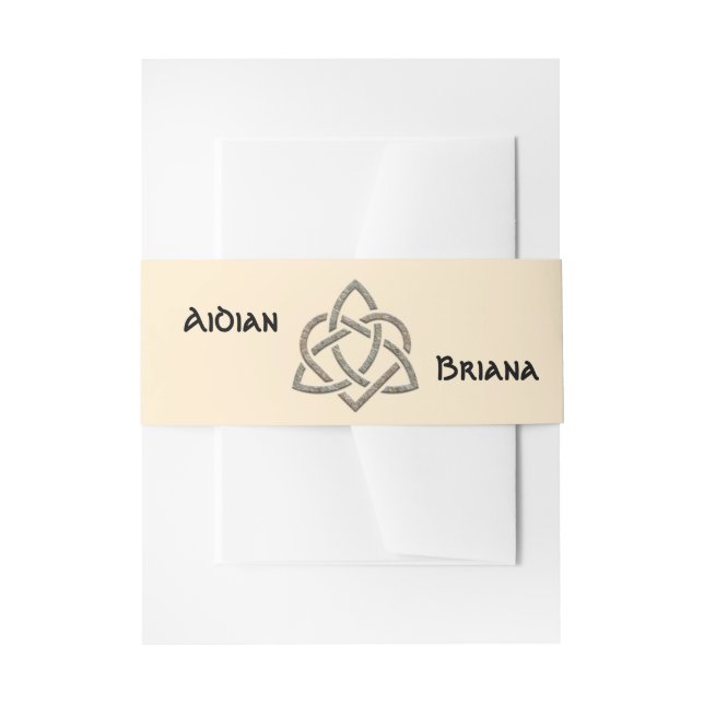 Modern Celtic symbols Invitation Belly Band (Front Example)