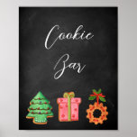 Modern Chalkboard Christmas Cookie Bar Sign<br><div class="desc">Modern Chalkboard Hot Cocoa Bar Sign</div>