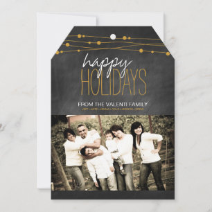 Modern Chalkboard Christmas Photo Cards