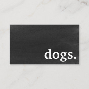 Modern chalkboard dogs. loyalty punch card