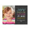 MODERN CHALKBOARD JOY | PHOTO HOLIDAY POSTCARD