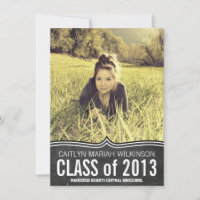 Modern Chalkboard Large Photo Grad Party