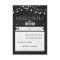 Modern Chalkboard Lights Wedding RSVP Card