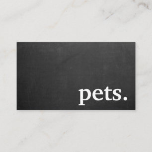 Modern chalkboard pets. loyalty punch card
