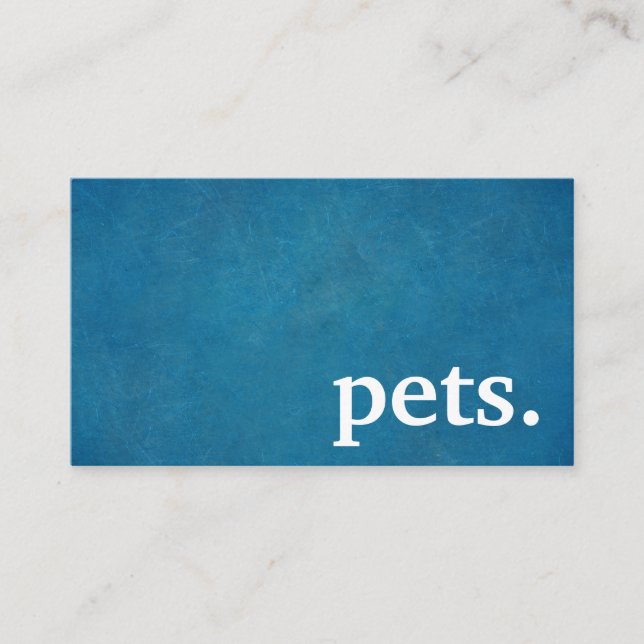 Modern chalkboard pets. loyalty punch card (Front)