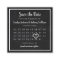Modern Chalkboard Photo Calendar Save The Date