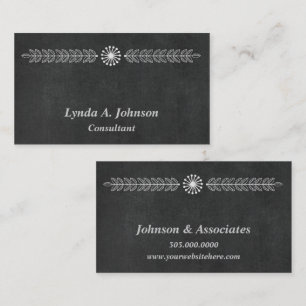 Modern Chalkboard Professional Business Card