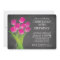 Modern Chalkboard Typographic Tulip Birthday Party