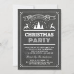 Modern Chalkboard Typography Christmas Party Invitation<br><div class="desc">Create your perfect invitation with this pre-designed templates, you can easily personalize it to be uniquely yours. For further customization, please click the "customize further" link and use our easy-to-use design tool to modify this template. If you prefer Thicker papers / Matte Finish, you may consider to choose the Matte...</div>