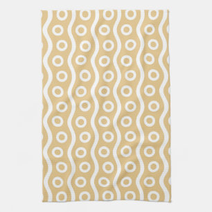 Modern Champagne Bubbles Kitchen Towel