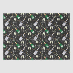 Modern Champagne Celebration New Years Eve Tissue Paper