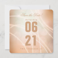Modern Champagne Colour Bokeh Light & Typography