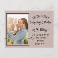 Modern Change of address Photo postcard