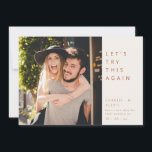 Modern Change the Date Save The Date<br><div class="desc">A simple change the date / save the date card  features modern typography design and is perfect for your postponed wedding.</div>