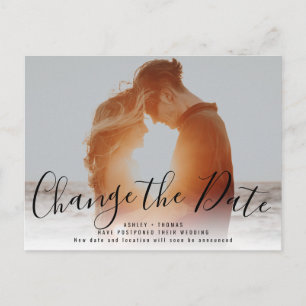 Modern Change the date Upload your photo Postcard