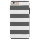 Modern Charcoal Grey White Stripes Pattern