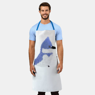 Modern charming belted kingfisher apron
