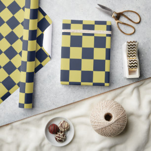 Modern Checkered Pattern Wrapping Paper Roll