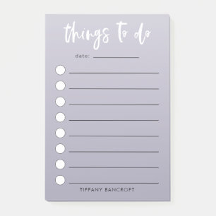 Modern Checklist Things To Do   Add Your Name Post-it Notes