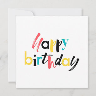 Modern, cheerful design of "Happy Birthday" Card