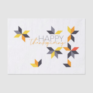 Modern, cheerful design of Happy Thanksgiving Tissue Paper