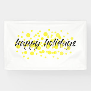 Modern, cheerful, fun graphic "Happy holidays" Banner