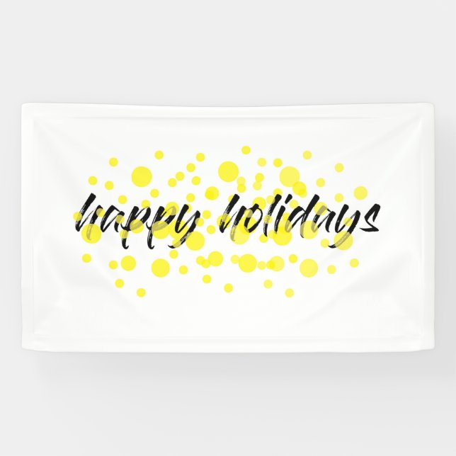 Modern, cheerful, fun graphic "Happy holidays" Banner (Horizontal)