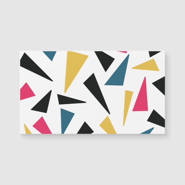 Modern, cheerful, fun, vibrant geometric pattern (Front)
