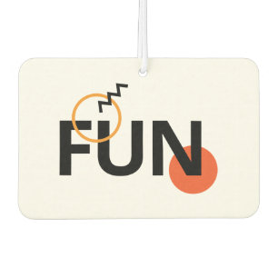 Modern, cheerful, lively, cool, trendy design Fun Air Freshener