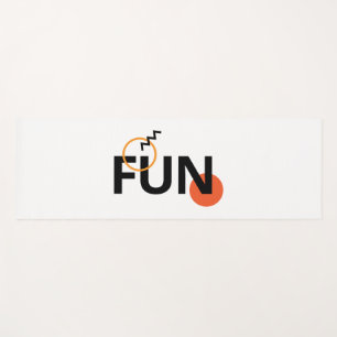 Modern, cheerful, lively, cool, trendy design Fun Yoga Mat