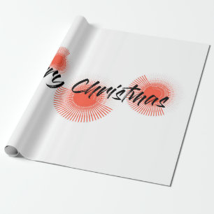 Modern, cheerful, playful design "Merry Christmas" Wrapping Paper