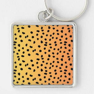 Modern Cheetah Print  Keychain