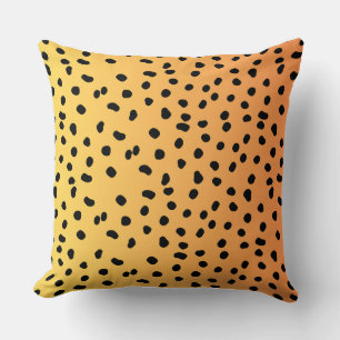 Modern Cheetah Print Throw Pillow