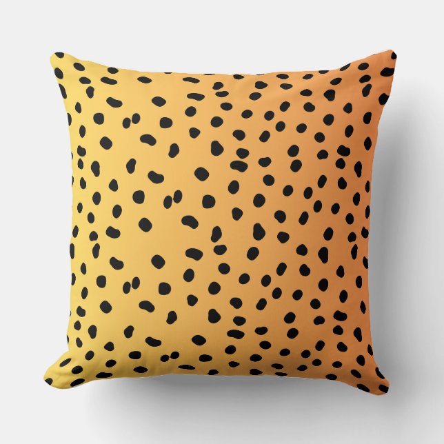 Modern Cheetah Print  Throw Pillow (Front)