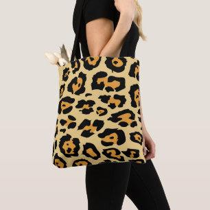 Modern Cheetah Spots Pattern Tote Bag