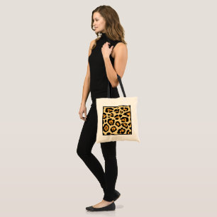 Modern Cheetah Spots Pattern Tote Bag