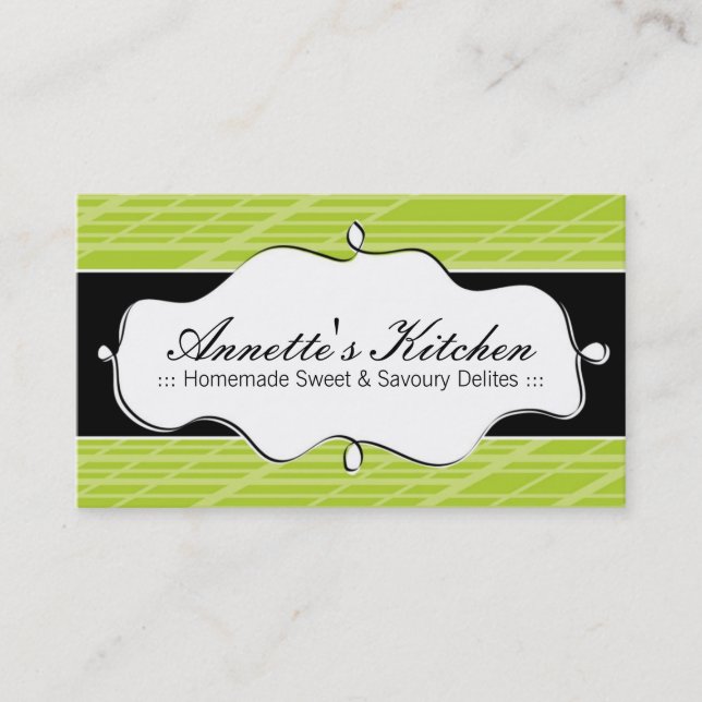 Modern Chef Business Cards (Front)