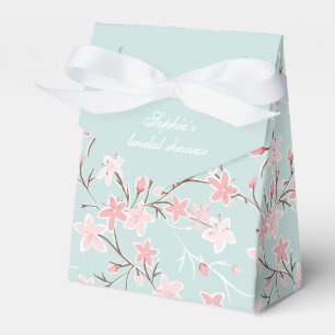 Modern Cherry Blossom Bridal Shower  Favor Box
