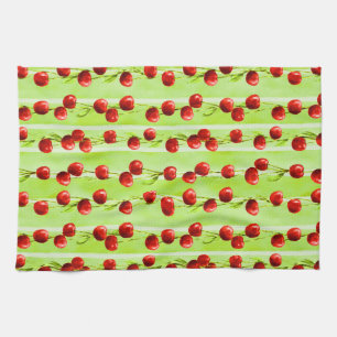 Modern cherry pattern kitchen towel