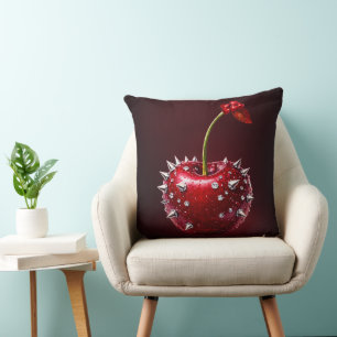 Modern Cherry  Throw Pillow
