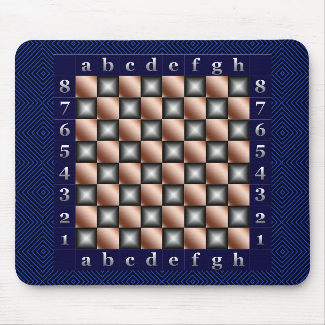 Modern Chess Table Mouse Pad (Front)