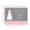 Modern Chevron Gown Coral Grey Bridal Shower