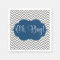 Modern Chevron Navy Blue Grey Boy Baby Shower