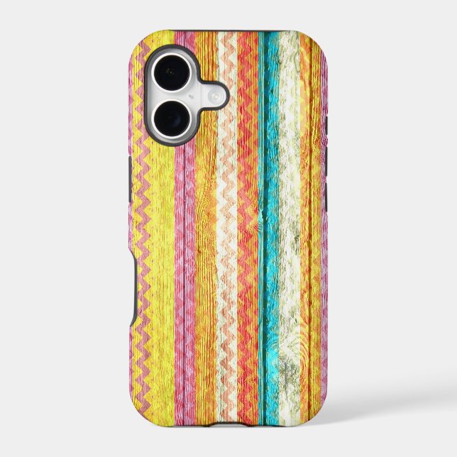 Modern Chevron Pattern Wooden (Back)