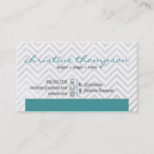 Modern Chevron Professional Business Card