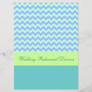 Modern Chevron Wedding Rehearsal Dinner Invite