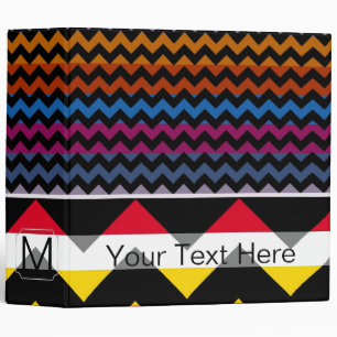 Modern Chevron Zigzag 7 Binder