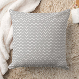 Modern Chevron Zigzag Seamless Pattern Throw Pillow