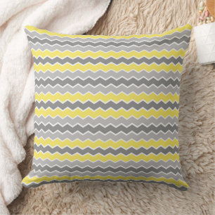 Modern Chevron Zigzag Seamless Pattern Throw Pillow
