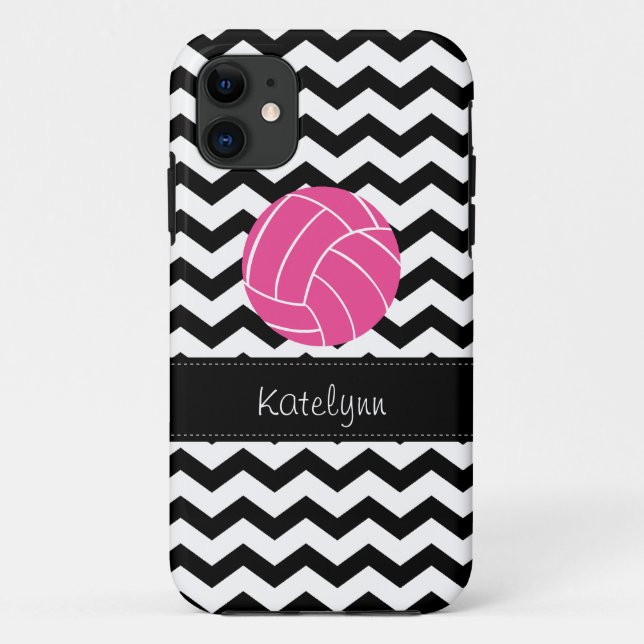 Modern Chevron Zigzag Volleyball iPhone 5 Case (Back)